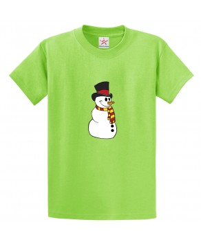 SnowMan Classic Novelty Unisex Kids and Adults T-Shirt
